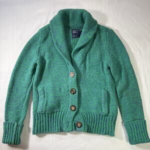 '09 American Eagle Shawl Collar Wool Blend Cardigan Sweater Large